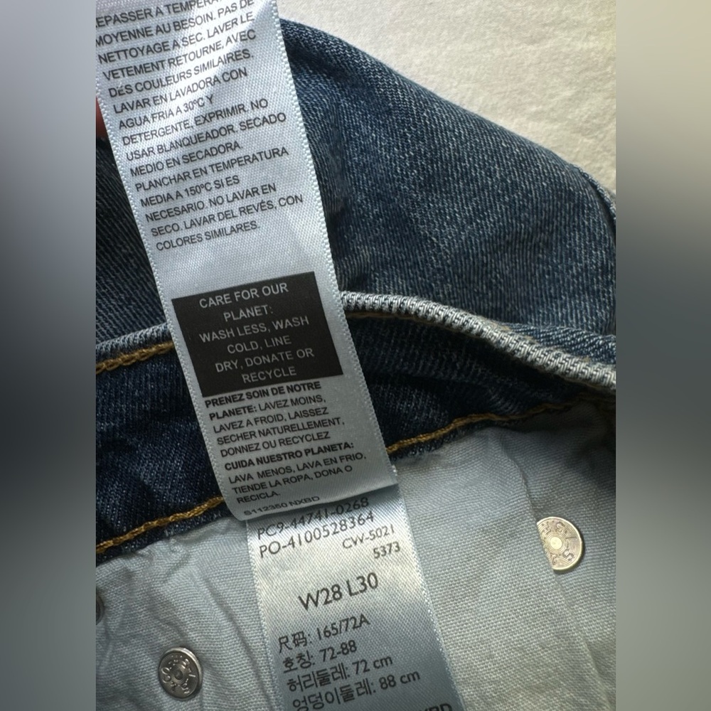 NWT Levi’s Jeans Dark Blue Denim Slim Men Denizen from Levi's 28 x 30 NEW - Picture 6 of 7